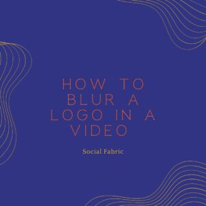 How to Blur a Logo in a Video