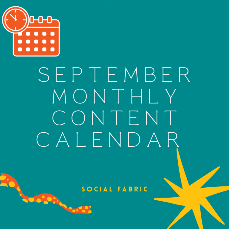 September Monthly Content Calendar